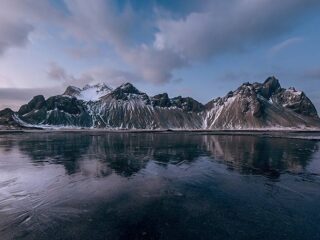 Vestrahorn sobre placa
