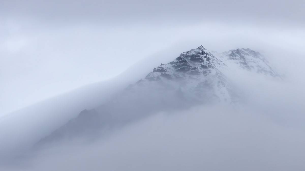 Montana entre niebla 9636