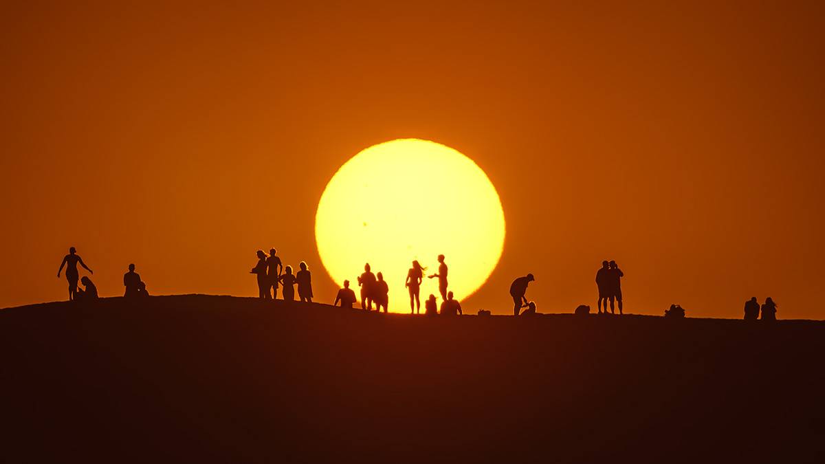 Puesta de sol en Maspalomas 8126