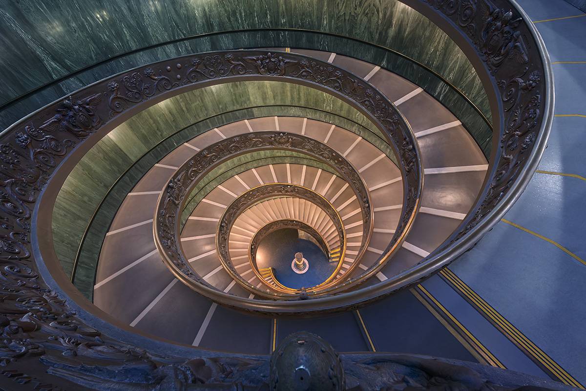 Escaleras cenital Vaticano